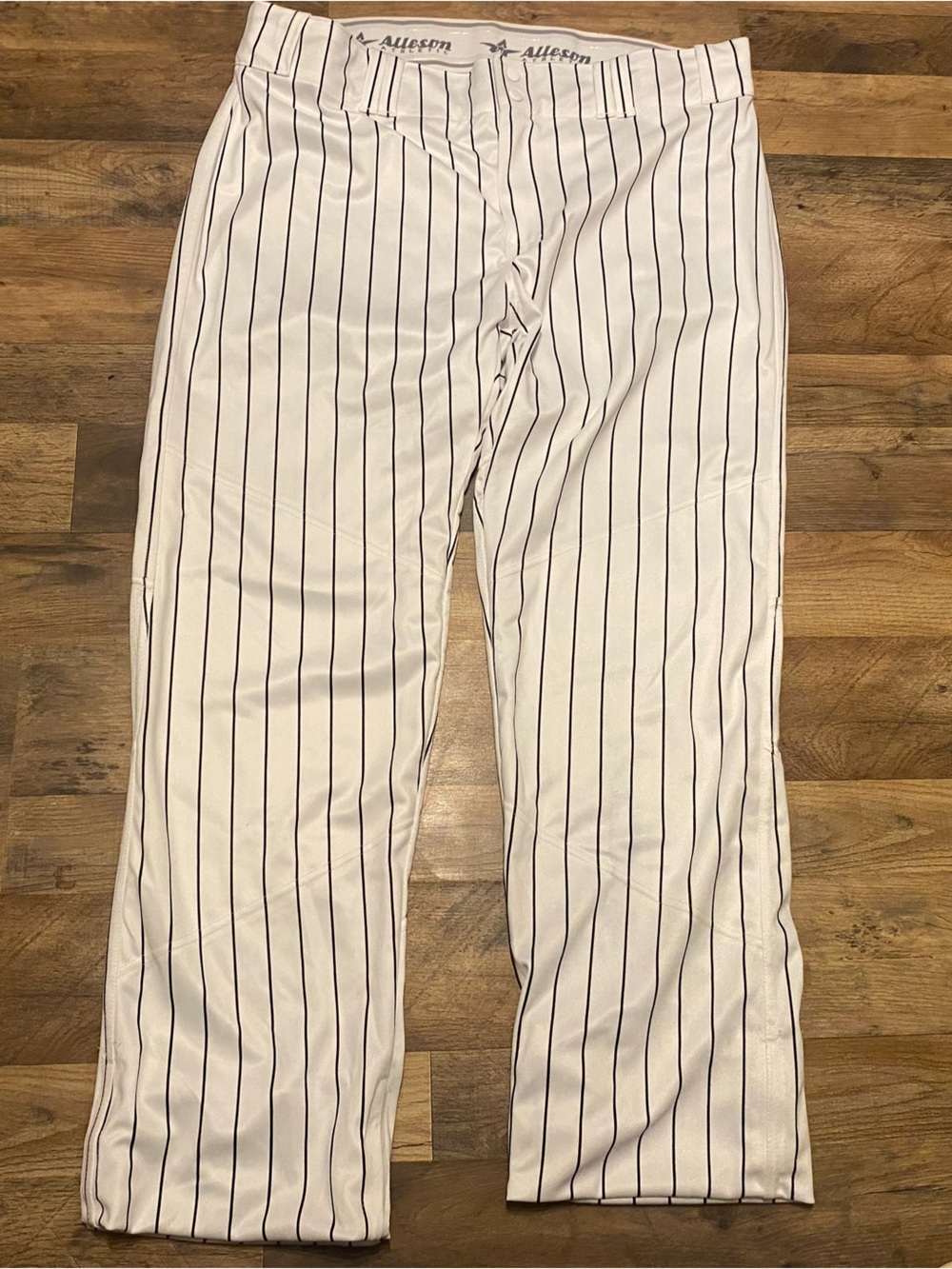 Allsport White Pinstripe Athletic Joggers